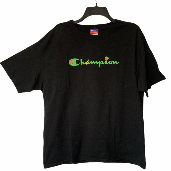Champion Tops - Champion ✨ Black Watermelon t-shirt size Medium